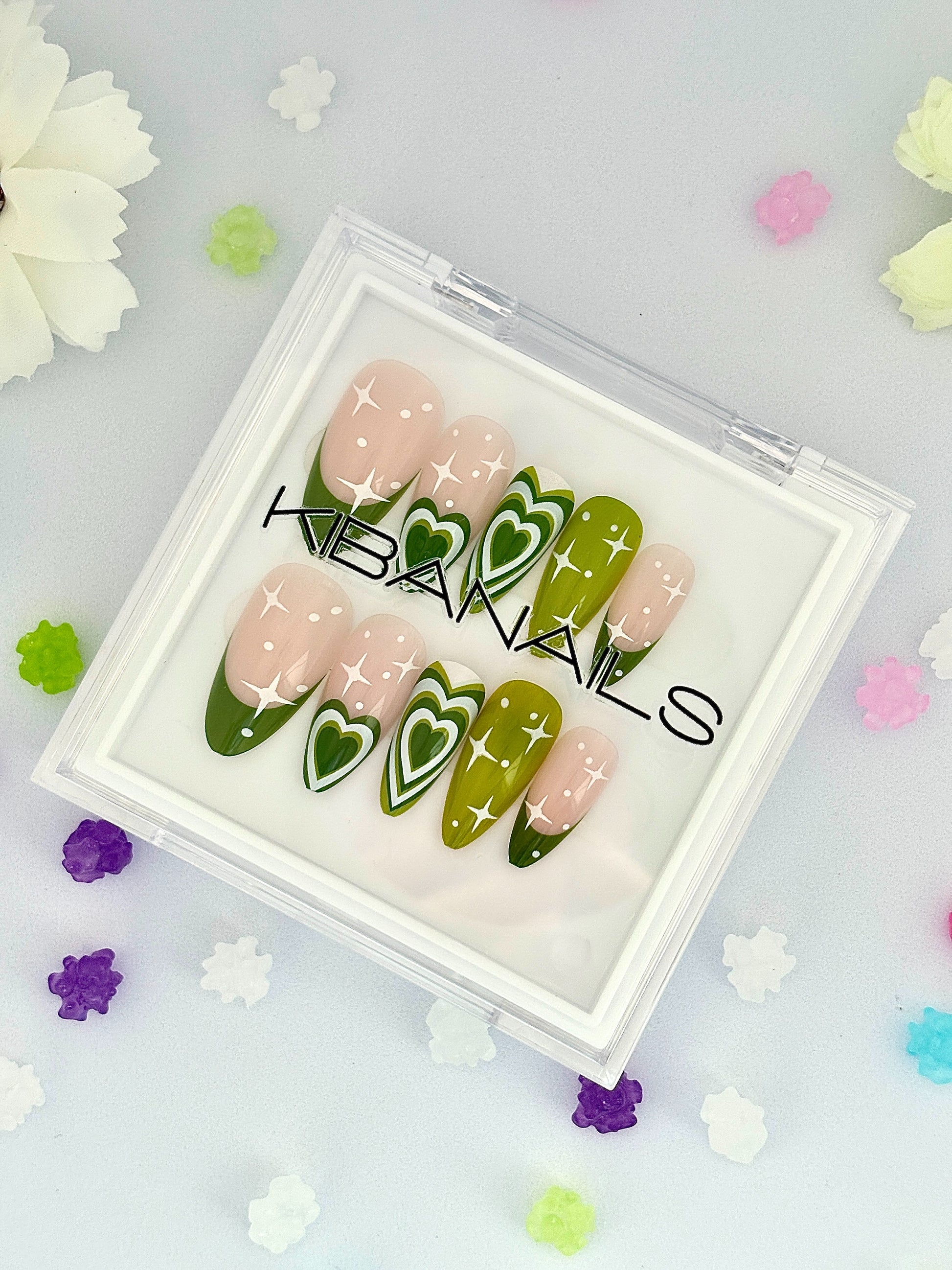 Press-On Nails Aventurine Amour