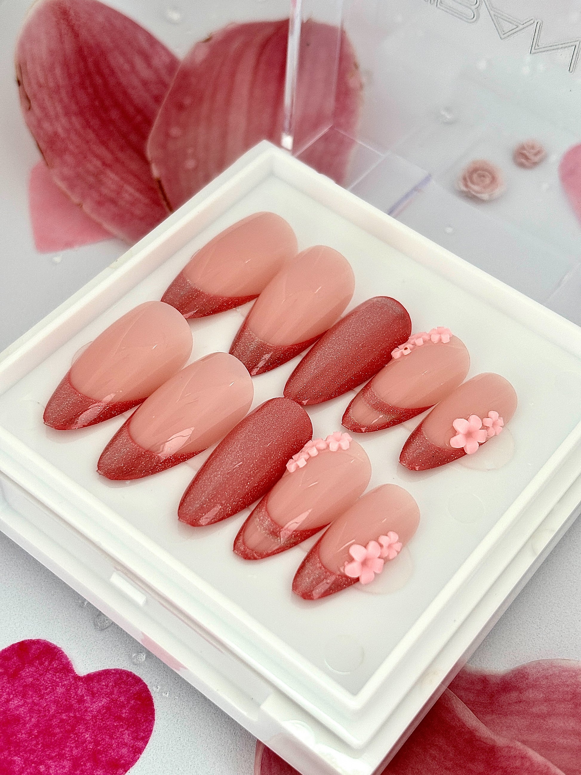 Press-On Nails Blossom Power