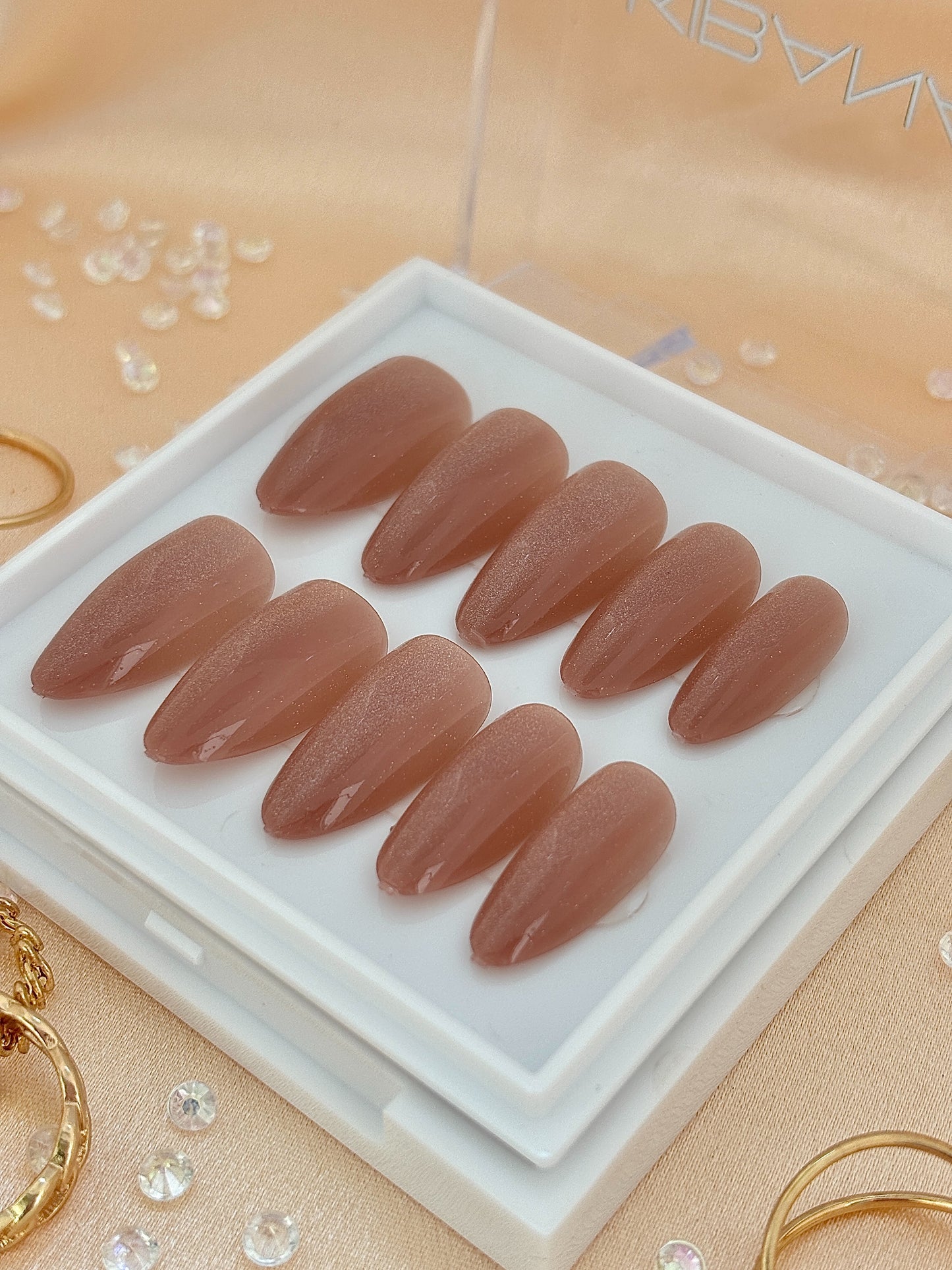 Press-On Nails Blush Opal