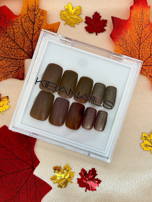 Press-On Nails Tiger Eye