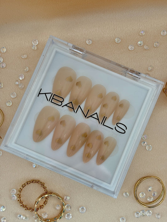 Press-On Nails Amber Mirage