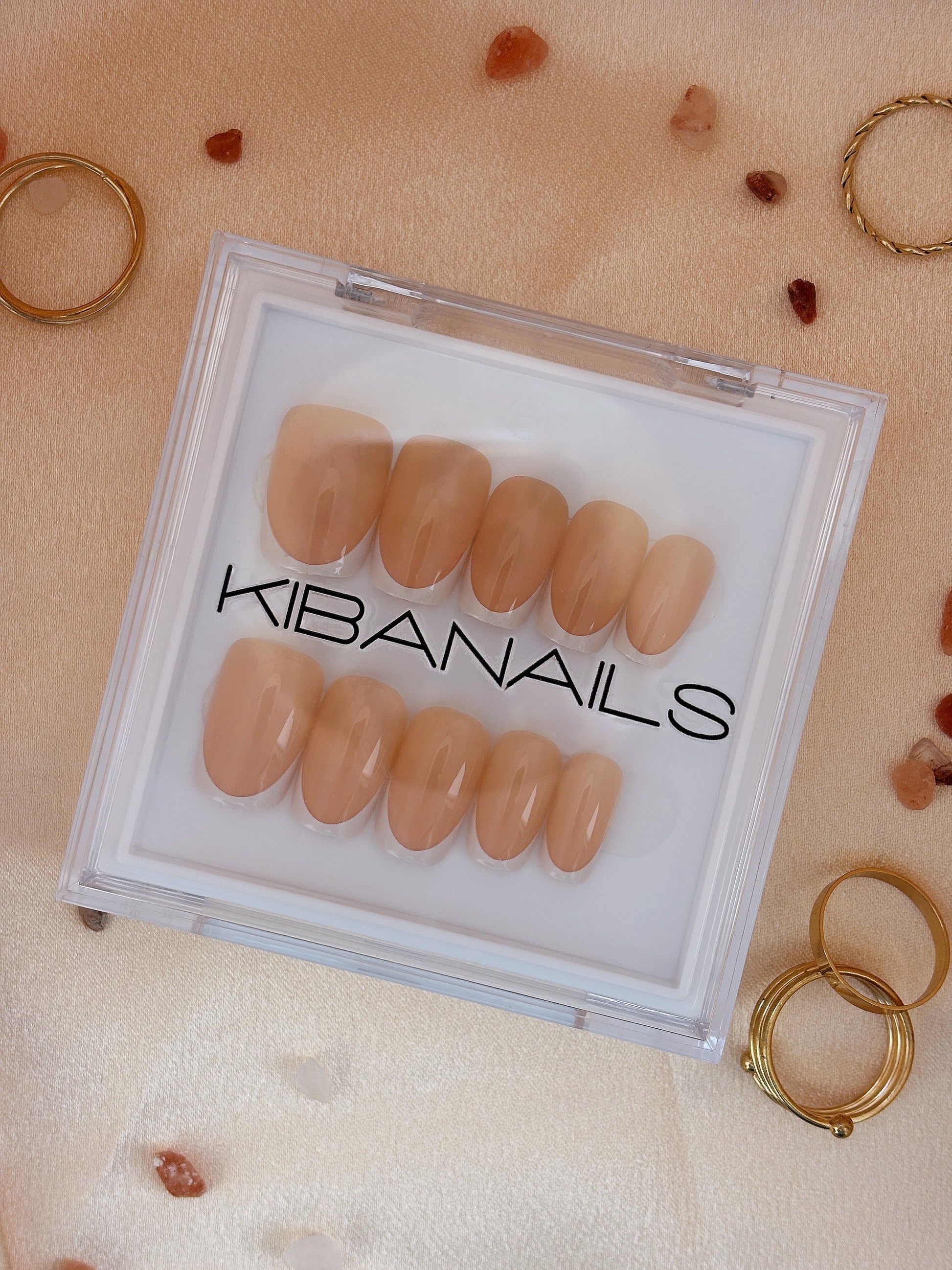 Press-On Nails Ballerina French