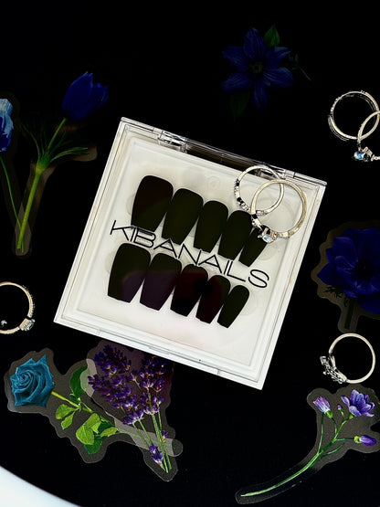 Press-On Nails Black Onyx