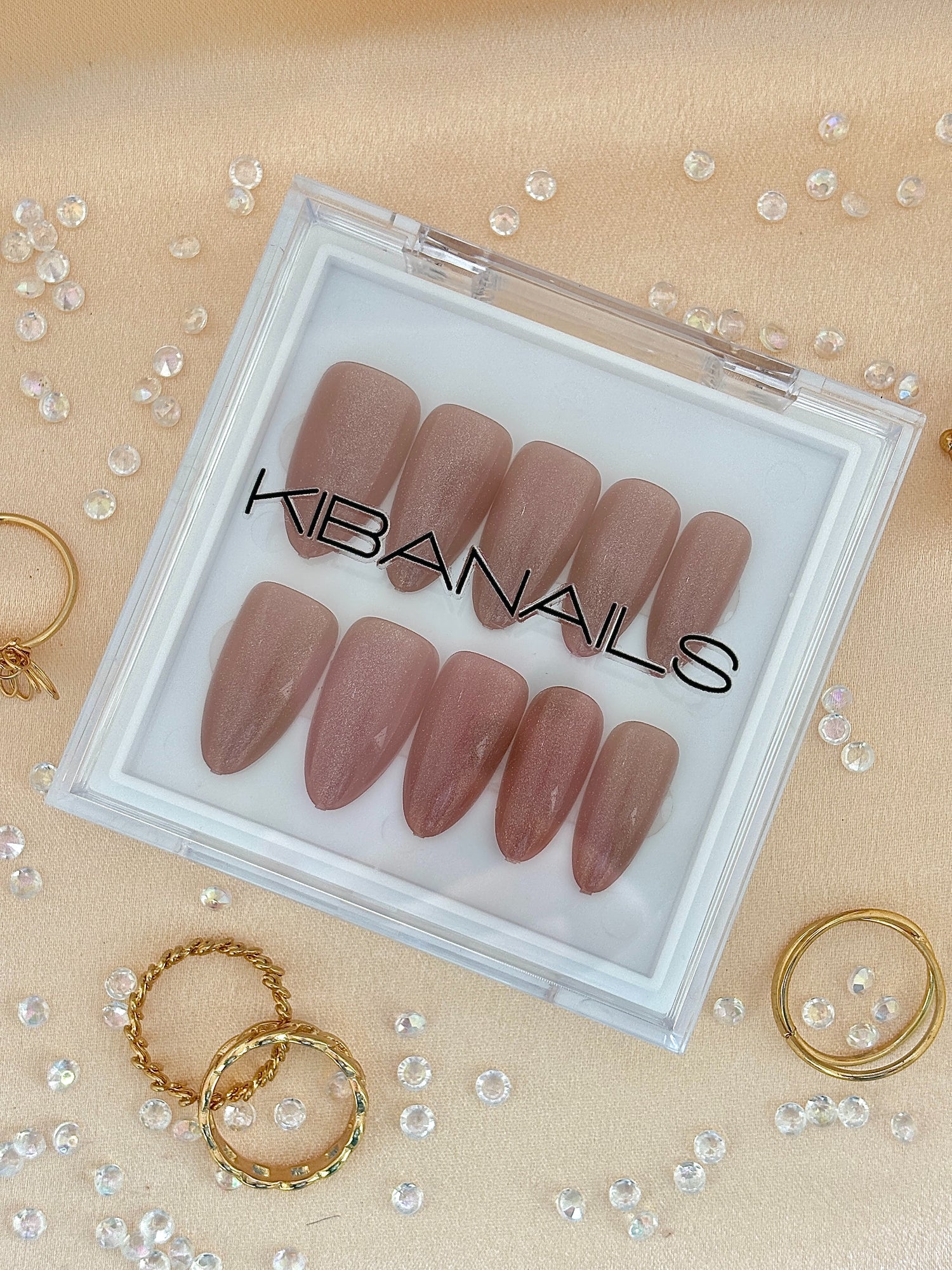 Press-On Nails Blush Opal
