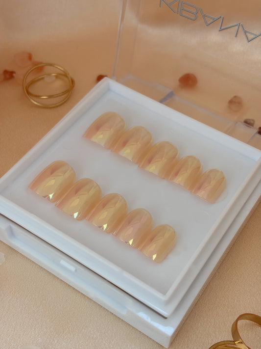 Press-On Nails Crystal Sandstone
