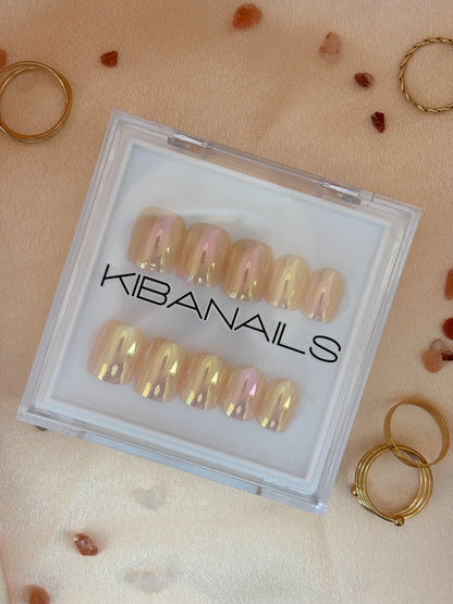 Press-On Nails Crystal Sandstone