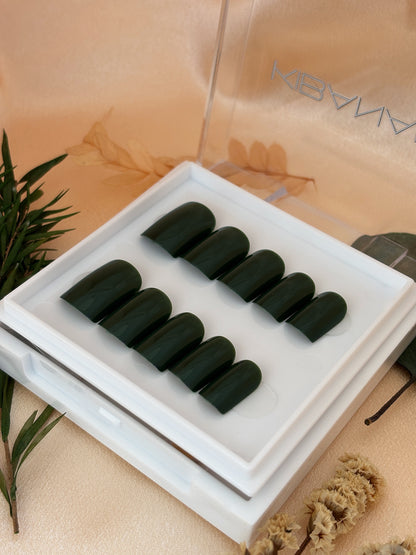 Press-On Nails Emerald Noir