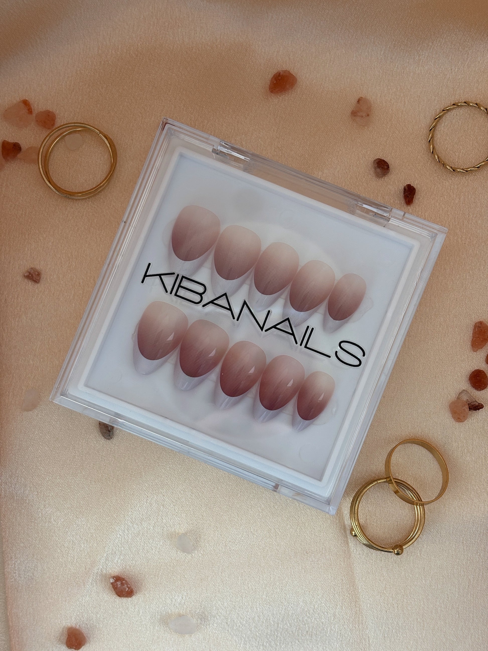 Press-On Nails Ombré French 