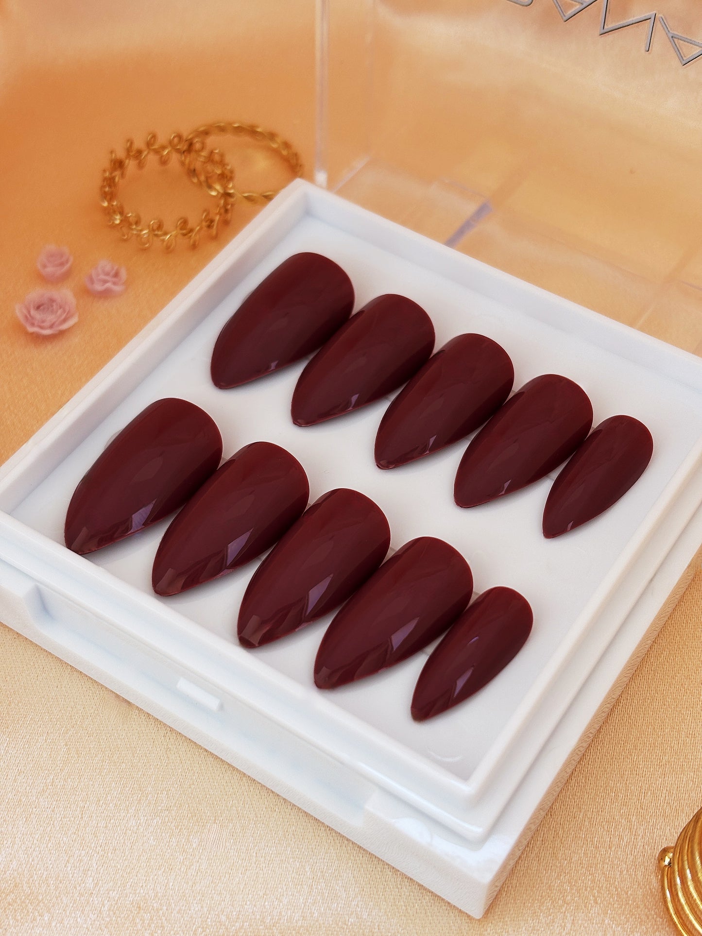 Press-On Nails Plum Amethyst